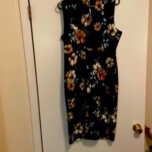 Black floral dress